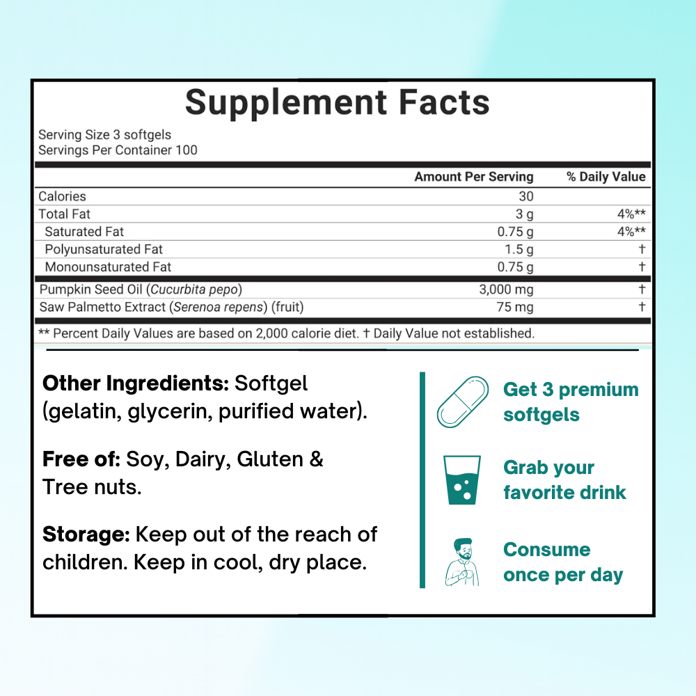 Pumpkin Seed Oil (3,000mg)